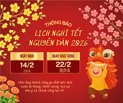 Trung tâm phân phối dược phẩm Học Viện Quân Y chúc mừng năm mới 2026!