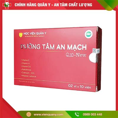 Dưỡng Tâm An Mạch Q10 New Học Viện Quân Y 30 viên